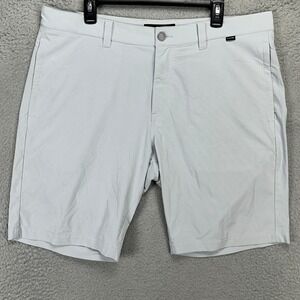 Travis Mathew Mens Chino Golf Shorts‎ 38 Light Gray Flat Front Pockets Stretch